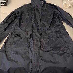 Patagonia Black Hooded Raincoat - Women’s Large